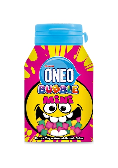 Ülker Oneo Bubble Mini Karışık Meyve Aromalı Sakız 60 G 6'li Avantaj Paketi Mıchu
