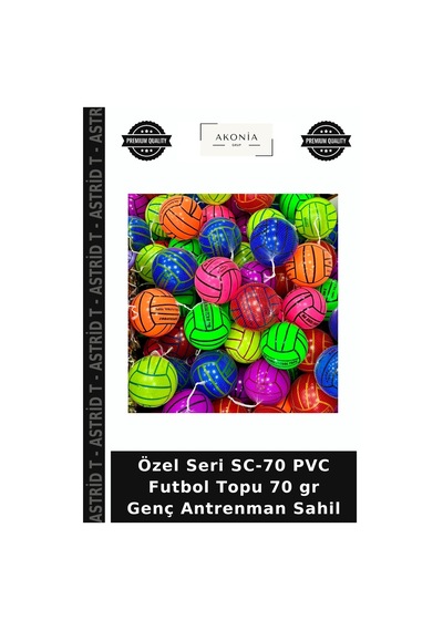 Özel Seri Sc-70 Pvc Futbol Topu 70 Gr Genç Antrenman Sahil Çok Renkli
