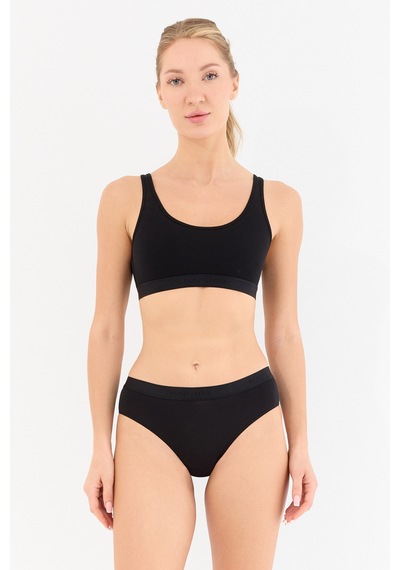 Naphor Touch Siyah Yüksek Bel Slip Külot