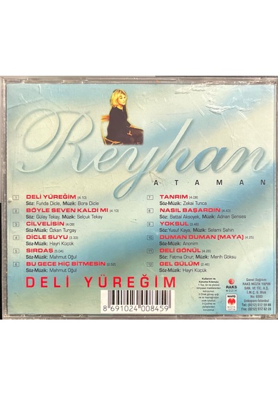 Müzik Cd Sidir - Plak Değildir Cd Reyhan Ataman Deli Yüreğim Cd