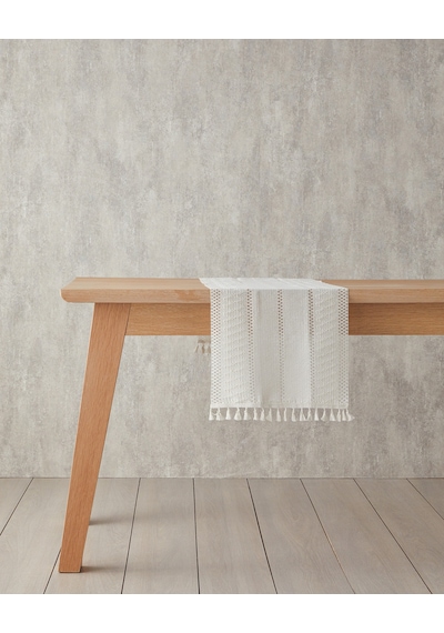 Aden Pamuk Runner 35x145 Cm Bej