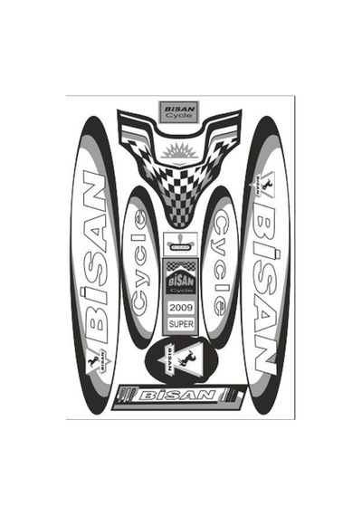 Bisan 003 Bisiklet Sticker Standart