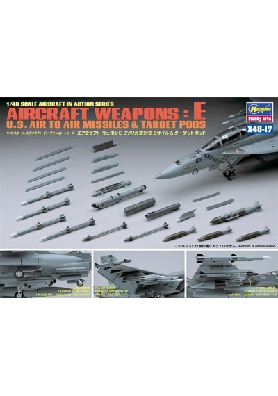 Hasegawa X48-17 36117 1/48 Ölçek, Savaş Uçağı Silahları-e, Plastik Model Kiti-51794