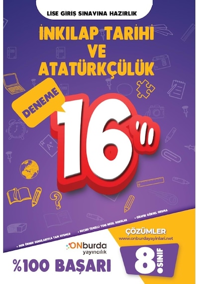 Onburda 8.Sınıf Inkılap Yeni Nesil Branş Denemeleri