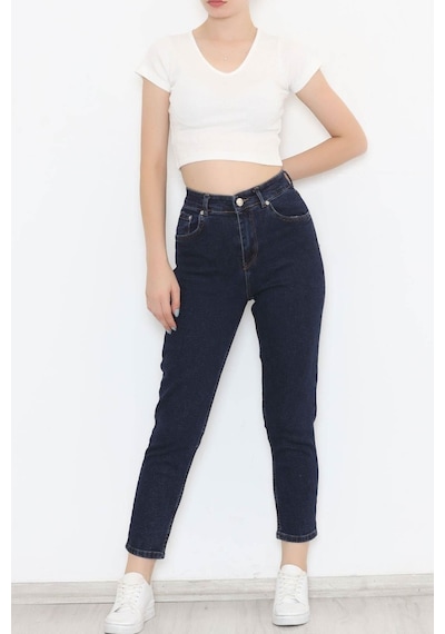 Mokashopin - Boyfriend Kot Pantolon Koyumavi - 11917.1431. 001