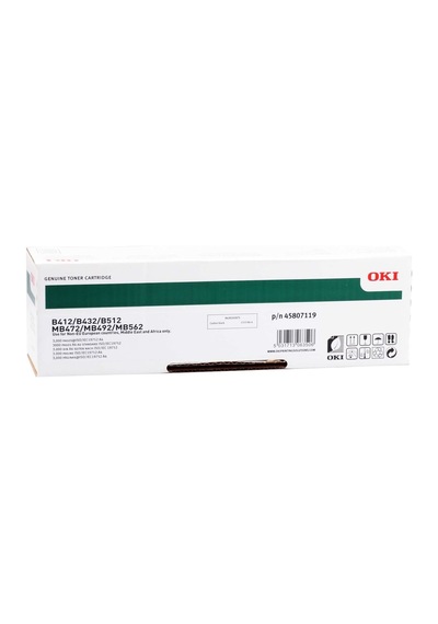 Okı 45807102 Yazıcı Toneri Siyah - B412 B432 B512 Mb472 Mb492 Mb562 - 3.000 Sayfa