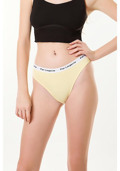 Parlingerie Kadın 3lü Slip Külot Pembe-sarı-somon Pembe - Sarı - Somon