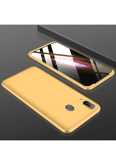 Galaxy M20 Kılıf Zore Ays Kapak Gold