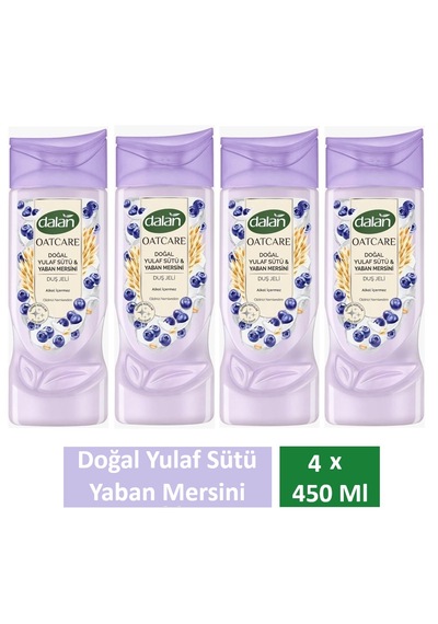 Dalan Duş Jeli Oatcare Yulaf Sütü Ve Yaban Mersini 450 Ml X 4 Adet