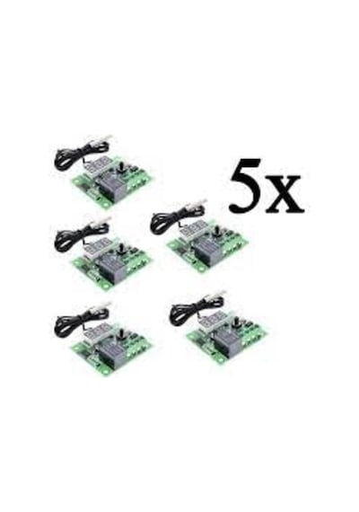 W1209 Dijital Termostat Kontrol Kartı, 12v Dc, Ntc Sensörlü, Isıtma Soğutma Modu