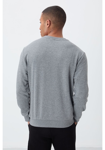 Tommy Life Gri Melanj Kompakt Pamuklu Kalın Pürüzsüz Dokulu O Yaka Standart Fit Erkek Sweatshirt -88405 GRİ MELANJ Tommy Life Gri Melanj Kompakt Pamuklu Kalın Pürüzsüz Dokulu O Yaka Standart Fit Erkek Sweatshirt -88405 GRİ MELANJ