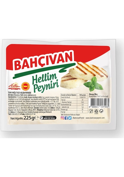 Bahçıvan Hellim Peyniri 225 G - Izgaraların Ve Tavaların Altın Sarısı Çıtırı