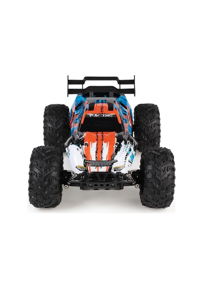 40 Cm Dev Boy 4x4 Uzaktan Kumandalı Araba 1:16 Ölçek Şarjlı Off-road Arazi Aracı Turuncu Mavi
