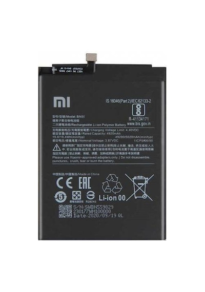 Xiaomi Redmi Note 9 Batarya 5020 Mah