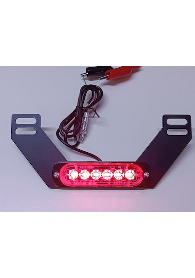 Mikron Devre M6 - Plakalık Altı 18 Modlu Led Lamba Metal Braketli Kolay Bağlantı Konnektörlü F1 Stop Çakar Seçenekler