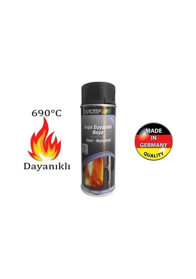 Motip Yüksek Isıya Dayanıklı Sprey Boya Siyah 400 Ml Diğer
