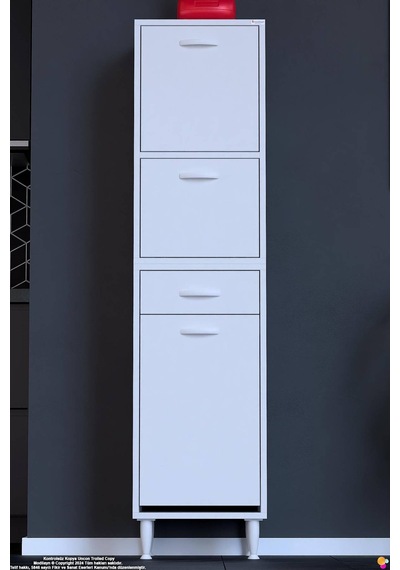 Defne 40 Cm Çok Amaçlı Mutfak, Bakliyat Ve Kahve Köşesi Organizer Dolap Sepetli Dolap 40x163x32 Cm Beyaz Defne 40 Cm Çok Amaçlı Mutfak, Bakliyat Ve Kahve Köşesi Organizer Dolap Sepetli Dolap 40x163x32 Cm Beyaz