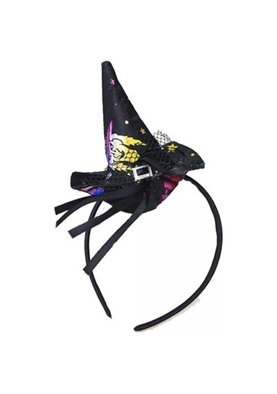 Halloween Cadı Şapkası Taç Siyah