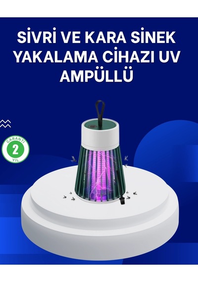 Hubrendy Kargo 2 Si 1 Arada Led Işıklı Elektrikli Böcek Öldürücü
