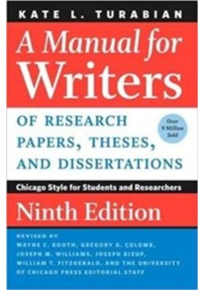 A Manual For Writers Of Research Papers, Theses And Dissertations 9780226430577