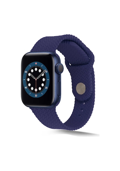 Ekılıf - Apple Uyumlu  Watch 44mm - Kordon Silikon Kordon Krd-37 - Beyaz