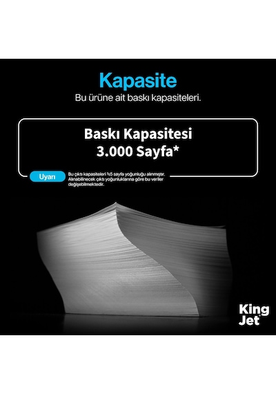 Kingjet Samsung Uyumlu Mlt-d116l Yüksek Kapasiteli Tekli Çipli Uyumlu  Toner