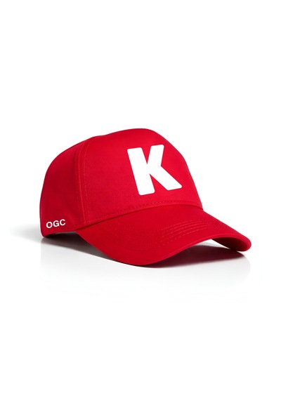 Ogc K Harfi Unisex Şapka Kırmızı
