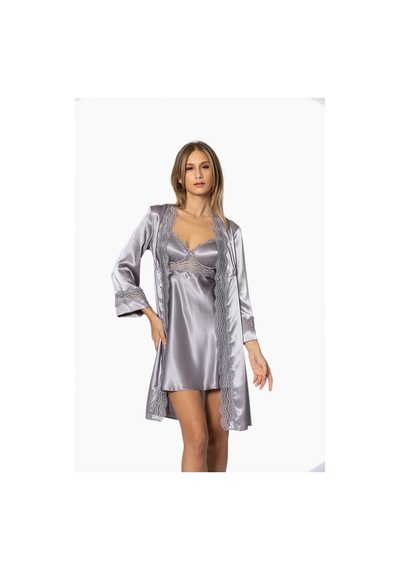 Pierre Cardin 6010 Kadın Saten Dantelli 6'lı Takım-royal ROYAL