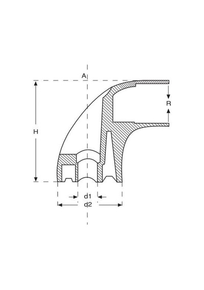 Plastik Profil Boru Kulp Başlık 20 Mm