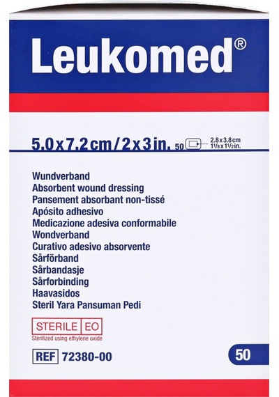 Leukomed Steril Yara Pansuman Pedi 7.2 x 5 CM 50 Adet