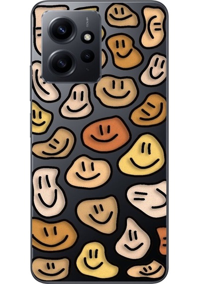 Xiaomi Redmi Note 12 Uyumlu Şeffaf Kılıf Wallpaper 8 Tasarımlı