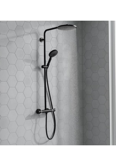 Hansgrohe Raindance Select S 240 1 Jet Termostatik Duş Kolonu - Mat Siyah 27633670 Siyah