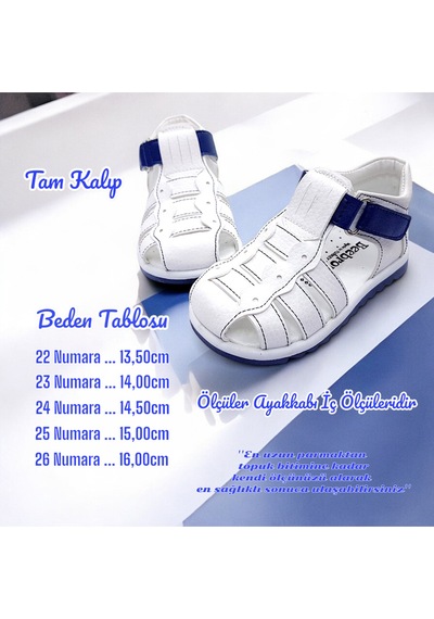 Beebron Ortopedik Erkek Bebek Ve Çocuk Sandaleti Ebgcm2406 Beyaz Lacivert Beyaz - Lacivert Beebron Ortopedik Erkek Bebek Ve Çocuk Sandaleti Ebgcm2406 Beyaz Lacivert Beyaz - Lacivert