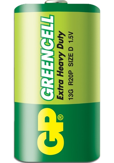 Gp Gp13G-2S2 R20P Greencell Çinko Karbon Büyük Boy D Pil 20'li
