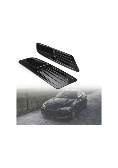 Üniversal Her Araca Uyumlu Kaput Üstü Havalandırma Izgarası Tavan Vent Air Scoop Spor Görünümlü 1.sınıf İthal 2 Adet 00 Şüscaroto Aksesuar