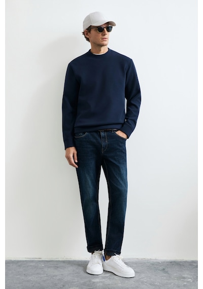 Lufian Logan Erkek Sweatshirt Lacivert Lacivert 112030194100200