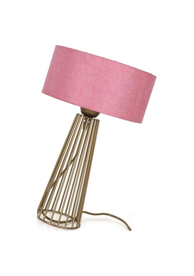 Filipin Masa Lambası Eskitme Pembe Şapka