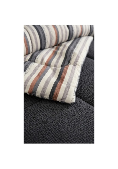 Çift Kişilik Uyku Seti Sherpa Comforter Antrasit