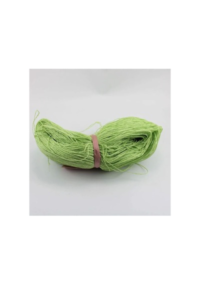 Fıstık Yeşili Renk Çile Kağıt İp Çanta Ipi Supla Ipi No:40 - 550-600 Gr 000 Açık Krem