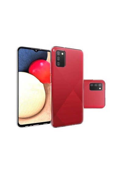 Galaxy A02S Kılıf Zore Şeffaf Ince Ve Esnek Süper Silikon Kılıf Renksiz
