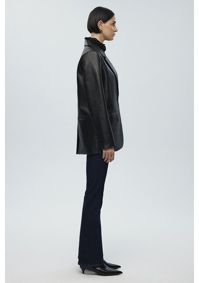 Mavi Kadın Pu Blazer Ceket Siyah 1110494-900 Siyah