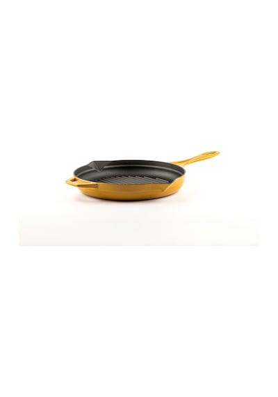 Hosseven Hs Y Gtv 28 Yuvarlak Grill Tava/kapak 28cm Çift Kulp Sarı Sarı