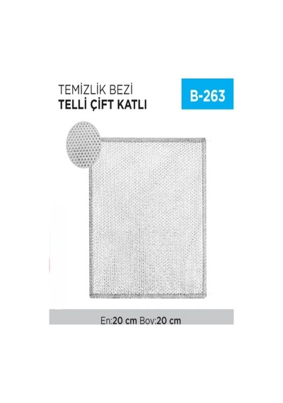 Temizlik Bezi Telli Çift Katlı Diğer