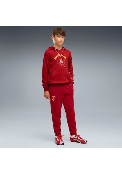 Puma Galatasaray Ftblculture Genç Kapüşonlu Sweatshırt 787646 01 Kırmızı