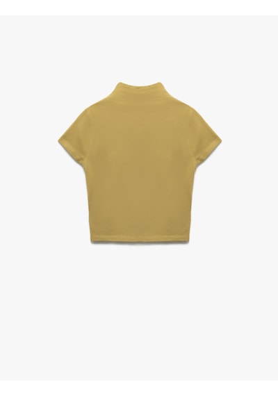 Koton Pamuklu Slim Fit Kısa Kollu Dik Yaka Tişört Ada Çayı 5sak50357ek Açık Yeşil Koton Pamuklu Slim Fit Kısa Kollu Dik Yaka Tişört Ada Çayı 5sak50357ek Açık Yeşil