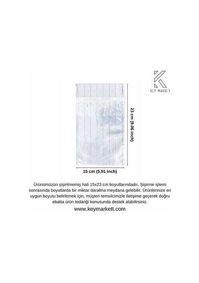 Airpack Ambalaj Torbası Airbag Havalı Poşet Dayanıklı Paketleme 50'li 15 x 23 CM