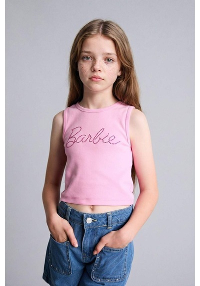 Defacto Barbie Bisiklet Yaka Atlet Kız Çocuk H7261a826hspn666 Pembe-pn666