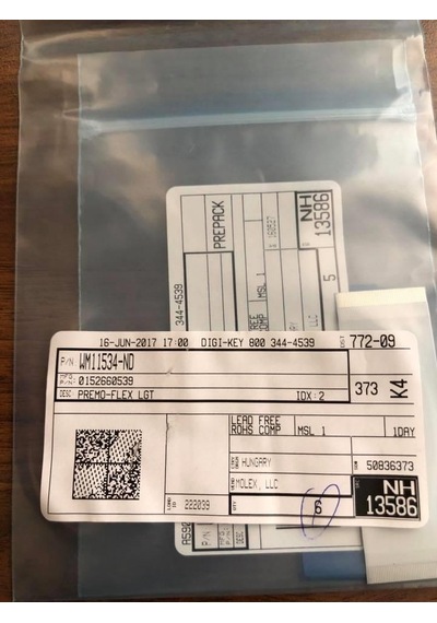 Molex WM11534-ND Würth 732-3573-ND Şerit Aktarma Kabloları 13 Adet