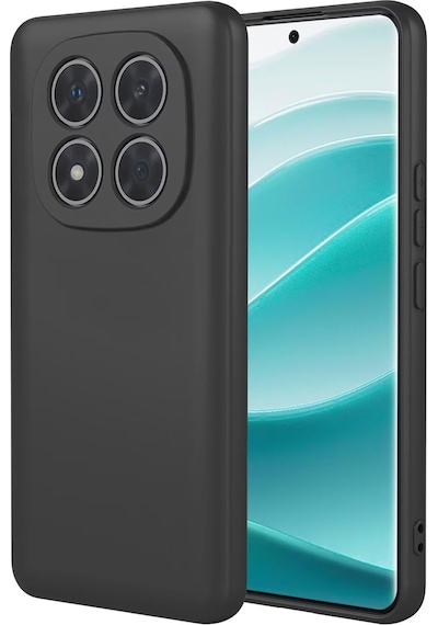 Xiaomi Redmi Note 15 Pro Plus 5g İle Uyumlu Kılıf Esnek Premium Yumuşak Silikon Telefon Kılıfı Kapak Siyah