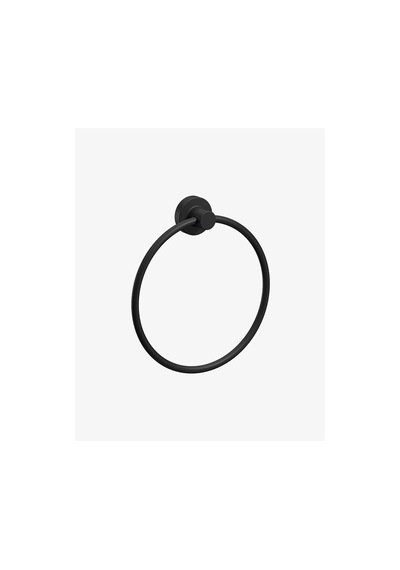 Tecno Black Havluluk, Yuvarlak, 21 Cm - Mat Siyah Mat Siyah